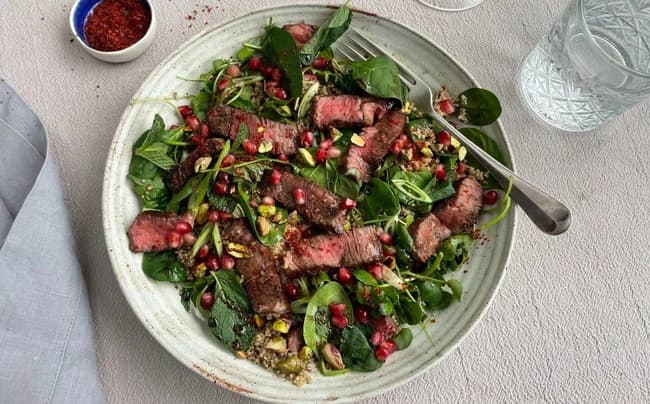 Steak & Pomegranate Salad
