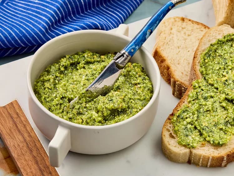 Homemade Basil Walnut Pesto