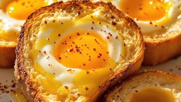 Eggs in Brioche with Olive Oil