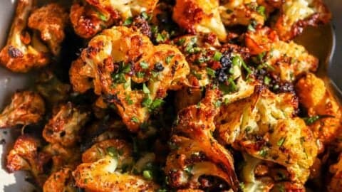 Roasted Cauliflower with Garlic