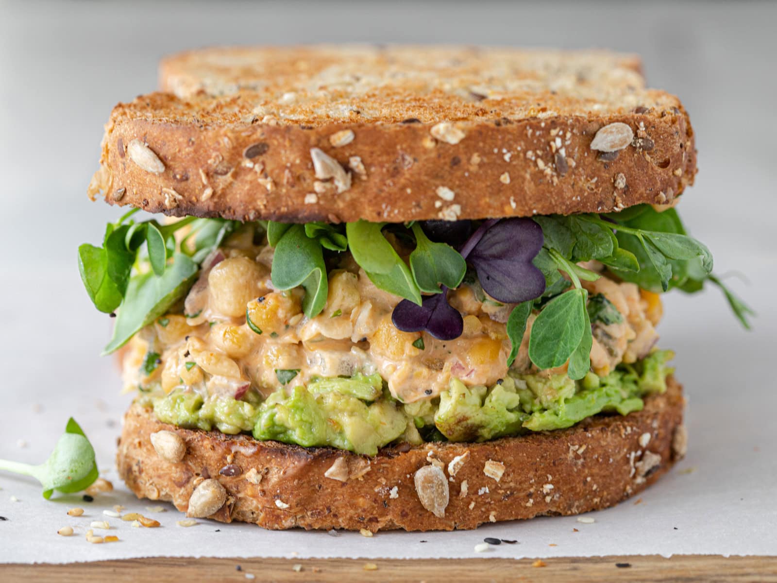 Chickpea Avocado Sandwich