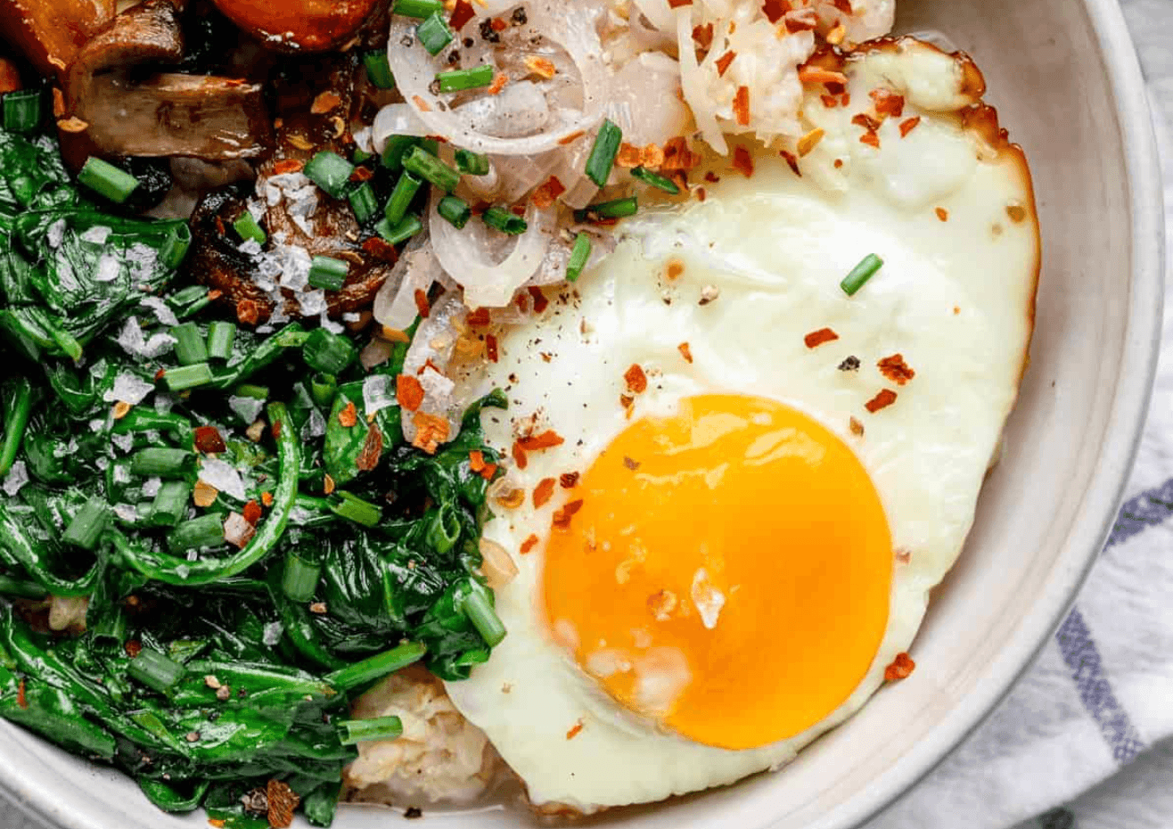 Healthy Savory Oat Bowl
