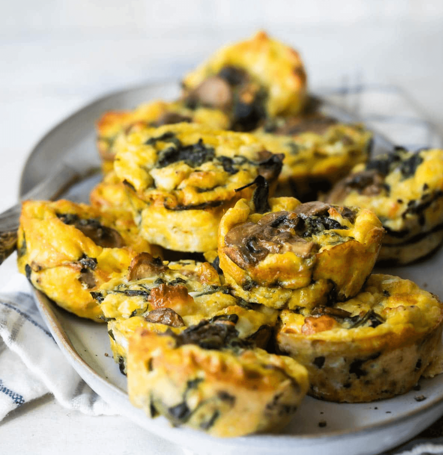 Spinach and Mushroom Egg Muffins