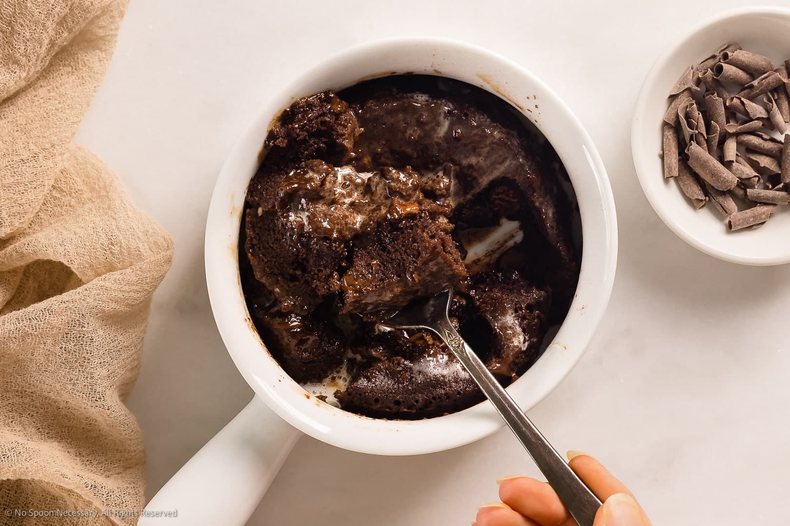 Coconut Protein Lava Mug Cake